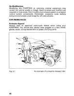 Предварительный просмотр 47 страницы Honda 1998 TRX250 Owner'S Manual