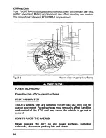 Предварительный просмотр 51 страницы Honda 1998 TRX250 Owner'S Manual