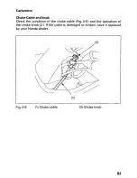 Предварительный просмотр 98 страницы Honda 1998 TRX250 Owner'S Manual