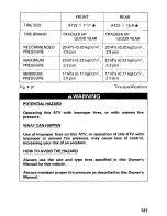 Предварительный просмотр 126 страницы Honda 1998 TRX250 Owner'S Manual