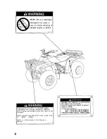 Предварительный просмотр 14 страницы Honda 1998 TRX300 Fourtrax 300 Owner'S Manual