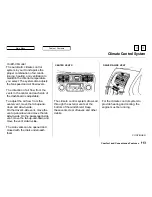 Предварительный просмотр 113 страницы Honda 1999 Accord Coupe Owner'S Manual