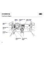 Предварительный просмотр 4 страницы Honda 1999 Civic Sedan Reference Owner'S Manual