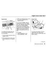 Предварительный просмотр 89 страницы Honda 1999 CRV Reference Owner'S Manual