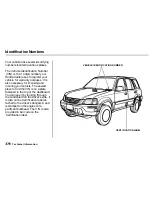 Предварительный просмотр 266 страницы Honda 1999 CRV Reference Owner'S Manual