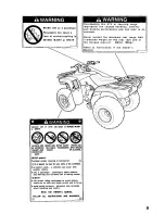 Предварительный просмотр 14 страницы Honda 1999 FourTrax Recon TRX250 Owner'S Manual