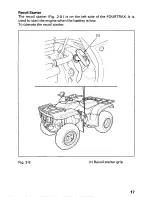 Предварительный просмотр 22 страницы Honda 1999 FourTrax Recon TRX250 Owner'S Manual