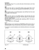 Предварительный просмотр 31 страницы Honda 1999 FourTrax Recon TRX250 Owner'S Manual