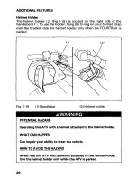 Предварительный просмотр 33 страницы Honda 1999 FourTrax Recon TRX250 Owner'S Manual