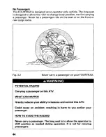 Предварительный просмотр 49 страницы Honda 1999 FourTrax Recon TRX250 Owner'S Manual