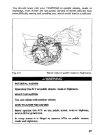 Предварительный просмотр 52 страницы Honda 1999 FourTrax Recon TRX250 Owner'S Manual