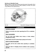 Предварительный просмотр 57 страницы Honda 1999 FourTrax Recon TRX250 Owner'S Manual