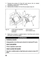 Предварительный просмотр 95 страницы Honda 1999 FourTrax Recon TRX250 Owner'S Manual