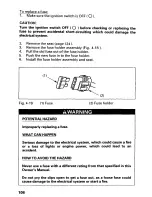 Предварительный просмотр 113 страницы Honda 1999 FourTrax Recon TRX250 Owner'S Manual