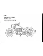 Preview for 3 page of Honda 1999 Shadow Aero VT1100C3 Owner'S Manual