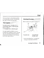 Preview for 87 page of Honda 1999 Shadow Aero VT1100C3 Owner'S Manual