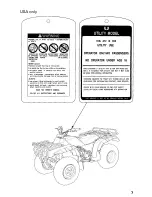 Предварительный просмотр 13 страницы Honda 1999 TRX300 FourTrax 300 Owner'S Manual