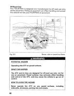 Предварительный просмотр 54 страницы Honda 1999 TRX300 FourTrax 300 Owner'S Manual