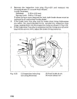 Предварительный просмотр 122 страницы Honda 1999 TRX300 FourTrax 300 Owner'S Manual