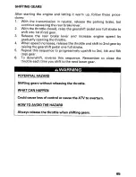 Предварительный просмотр 71 страницы Honda 1999 TRX300FW Owner'S Manual