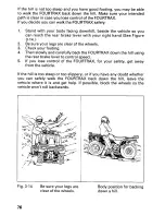 Предварительный просмотр 82 страницы Honda 1999 TRX300FW Owner'S Manual