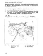 Предварительный просмотр 150 страницы Honda 1999 TRX300FW Owner'S Manual