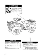 Предварительный просмотр 14 страницы Honda 1999 TRX400FW Fourtrax Foreman 400 Owner'S Manual