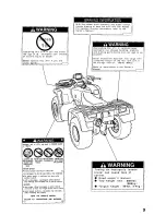 Предварительный просмотр 15 страницы Honda 1999 TRX400FW Fourtrax Foreman 400 Owner'S Manual