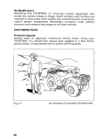 Предварительный просмотр 52 страницы Honda 1999 TRX400FW Fourtrax Foreman 400 Owner'S Manual