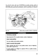 Предварительный просмотр 57 страницы Honda 1999 TRX400FW Fourtrax Foreman 400 Owner'S Manual