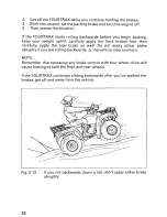 Предварительный просмотр 78 страницы Honda 1999 TRX400FW Fourtrax Foreman 400 Owner'S Manual