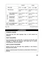 Предварительный просмотр 137 страницы Honda 1999 TRX400FW Fourtrax Foreman 400 Owner'S Manual