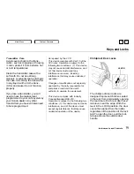 Предварительный просмотр 76 страницы Honda 2000 Civic Coupe Owner'S Manual