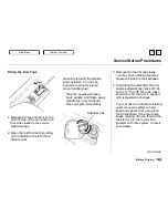 Предварительный просмотр 143 страницы Honda 2000 Civic Coupe Owner'S Manual