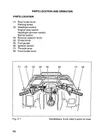 Предварительный просмотр 14 страницы Honda 2000 Fourtrax 350 4x4 Owner'S Manual