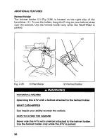 Предварительный просмотр 40 страницы Honda 2000 Fourtrax 350 4x4 Owner'S Manual