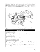 Предварительный просмотр 57 страницы Honda 2000 Fourtrax Foreman 400 Owner'S Manual