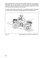 Предварительный просмотр 76 страницы Honda 2000 Fourtrax Foreman 400 Owner'S Manual