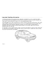 Предварительный просмотр 4 страницы Honda 2000 Passport Owner'S Manual