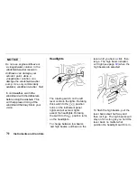 Предварительный просмотр 73 страницы Honda 2000 Passport Owner'S Manual