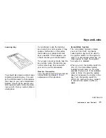 Preview for 74 page of Honda 2000 Prelude Owner'S Manual