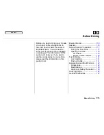 Предварительный просмотр 114 страницы Honda 2000 S2000 Owner'S Manual