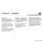 Предварительный просмотр 122 страницы Honda 2000 S2000 Owner'S Manual