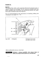 Предварительный просмотр 41 страницы Honda 2000 TRX 350FE FourTrax Rancher 4x4 ES Owner'S Manual