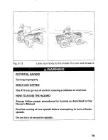 Предварительный просмотр 83 страницы Honda 2000 TRX 350FE FourTrax Rancher 4x4 ES Owner'S Manual