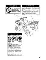 Preview for 15 page of Honda 2000 TRX250 Fourtrax Recon Owner'S Manual