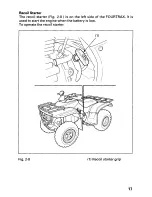 Preview for 23 page of Honda 2000 TRX250 Fourtrax Recon Owner'S Manual