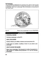 Preview for 50 page of Honda 2000 TRX250 Fourtrax Recon Owner'S Manual