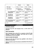 Preview for 127 page of Honda 2000 TRX250 Fourtrax Recon Owner'S Manual