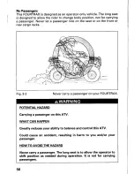 Preview for 62 page of Honda 2000 TRX350TE FourTrax 350 ES Owner'S Manual